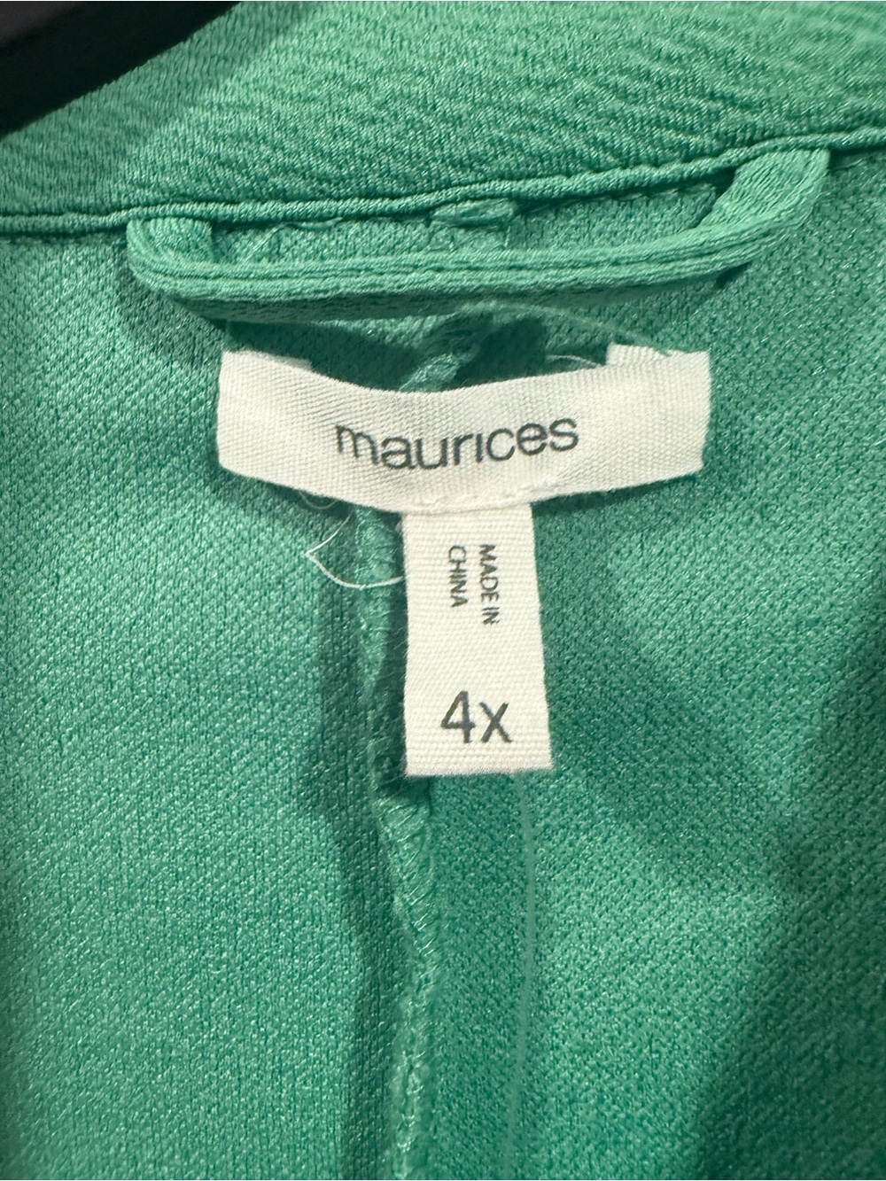 Maurices Green Open Front Blazer Jacket. Size 4x NWT - Picture 3 of 4